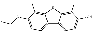 Dibenzothiophene-3-ol, 7-ethoxy-4,6-difluoro- Struktur