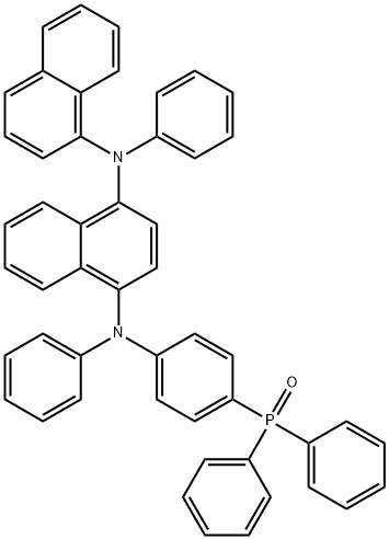 1,4-Naphthalenediamine, N1-[4-(diphenylphosphinyl)phenyl]-N4-1-naphthalenyl-N1,N4-diphenyl- Struktur