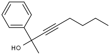 Benzenemethanol, α-1-hexyn-1-yl-α-methyl- Struktur