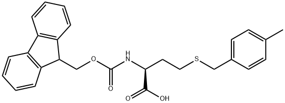 N-α-(9-Fluorenylmethoxycarbonyl)-S-(4-methylbenzyl)-L-homocysteine Struktur