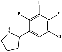 2-(5-chloro-2,3,4-trifluorophenyl)pyrrolidine Struktur