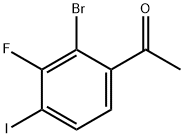 2'-Bromo-3'-fluoro-4'-iodoacetophenone Struktur