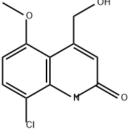 2(1H)-Quinolinone, 8-chloro-4-(hydroxymethyl)-5-methoxy- Struktur