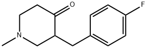 3-(4-Fluorobenzyl)-1-methylpiperidin-4-one Struktur