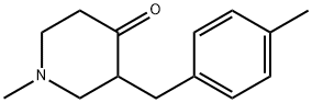 1-Methyl-3-(4-methylbenzyl)piperidin-4-one Struktur