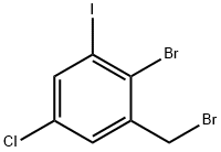 2-Bromo-5-chloro-3-iodobenzyl bromide Struktur