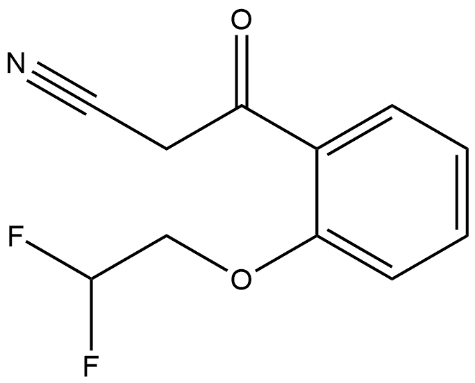 2-(2,2-Difluoroethoxy)benzoylacetonitrile Structure