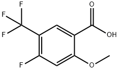 4-Fluoro-2-methoxy-5-(trifluoromethyl)benzoic acid Struktur