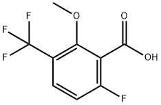 6-Fluoro-2-methoxy-3-(trifluoromethyl)benzoic acid Struktur