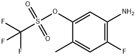 5-Amino-4-fluoro-2-methylphenyl trifluoromethanesulphonate Struktur