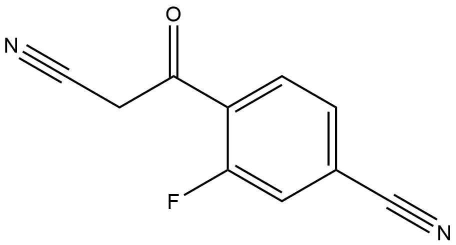 4-Cyano-2-fluorobenzoylacetonitrile Struktur