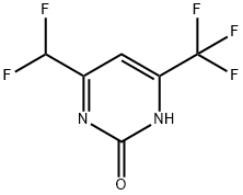 4-(Difluoromethyl)-6-(trifluoromethyl)pyrimidin-2-ol Struktur