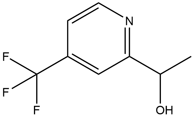 2-Pyridinemethanol, α-methyl-4-(trifluoromethyl)- Struktur