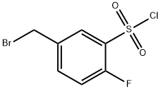 5-(Bromomethyl)-2-fluorobenzenesulphonyl chloride Struktur