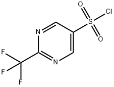 5-Pyrimidinesulfonyl chloride, 2-(trifluoromethyl)- Struktur