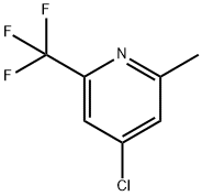 Pyridine, 4-chloro-2-methyl-6-(trifluoromethyl)- Struktur