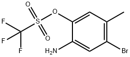 2-Amino-4-bromo-5-methylphenyl trifluoromethanesulphonate Struktur