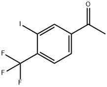 3'-Iodo-4'-(trifluoromethyl)acetophenone Struktur