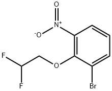 3-Bromo-2-(2,2-difluoroethoxy)nitrobenzene Struktur