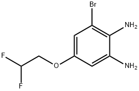 6-Bromo-4-(2,2-difluoroethoxy)benzene-1,2-diamine Structure