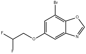 7-Bromo-5-(2,2-difluoroethoxy)-1,3-benzoxazole Struktur