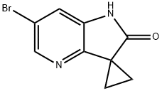 Spiro[cyclopropane-1,3'-[3H]pyrrolo[3,2-b]pyridin]-2'(1'H)-one, 6'-bromo- Struktur