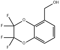 5-(Hydroxymethyl)-2,2,3,3-tetrafluoro-1,4-benzodioxane Struktur