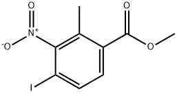 Benzoic acid, 4-iodo-2-methyl-3-nitro-, methyl ester Struktur