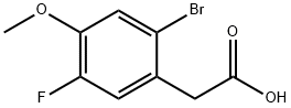 2-Bromo-5-fluoro-4-methoxyphenylacetic acid Struktur