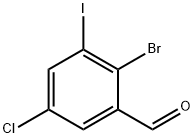 2-Bromo-5-chloro-3-iodobenzaldehyde Struktur