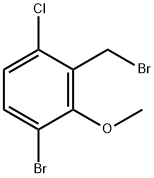 3-Bromo-6-chloro-2-methoxybenzyl bromide Struktur