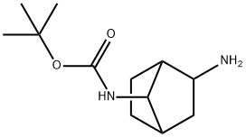 Carbamic acid, N-(2-aminobicyclo[2.2.1]hept-7-yl)-, 1,1-dimethylethyl ester Struktur