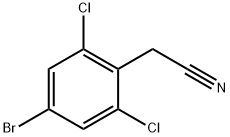 Benzeneacetonitrile, 4-bromo-2,6-dichloro- Struktur