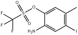 2-Amino-4-iodo-5-methylphenyl trifluoromethanesulphonate Struktur