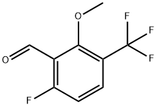 6-Fluoro-2-methoxy-3-(trifluoromethyl)benzaldehyde Struktur