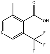 3-Methyl-5-(trifluoromethyl)pyridine-4-carboxylic acid Struktur