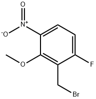 6-Fluoro-2-methoxy-3-nitrobenzyl bromide Struktur