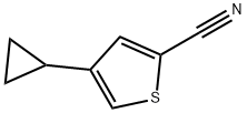 4-(Cyclopropyl)thiophene-2-carbonitrile Struktur