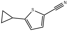 5-(Cyclopropyl)thiophene-2-carbonitrile Struktur