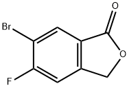 6-Bromo-5-fluoro-1(3H)-isobenzofuranone Struktur