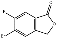 1(3H)-Isobenzofuranone, 5-bromo-6-fluoro- Struktur