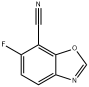 6-Fluoro-1,3-benzoxazole-7-carbonitrile Struktur