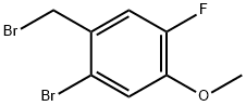 2-Bromo-5-fluoro-4-methoxybenzyl bromide Struktur