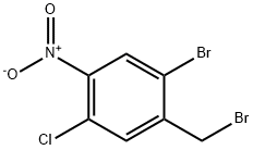 2-Bromo-5-chloro-4-nitrobenzyl bromide Struktur