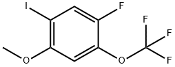 4-Fluoro-2-iodo-5-(trifluoromethoxy)anisole Struktur