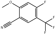 4-Fluoro-2-methoxy-5-(trifluoromethyl)benzonitrile Struktur