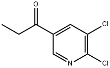 1-(5,6-Dichloropyridin-3-yl)propan-1-one Struktur