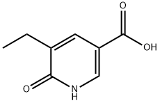 5-Ethyl-1,6-dihydro-6-oxo-3-pyridinecarboxylic acid Struktur