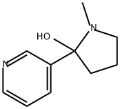 2-Pyrrolidinol, 1-methyl-2-(3-pyridinyl)- Struktur