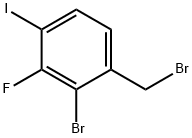 2-Bromo-3-fluoro-4-iodobenzyl bromide Struktur